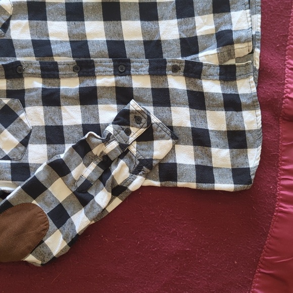 CI Sono Black & White Checkered Button Long Sleeve Shirt M - Picture 3 of 7